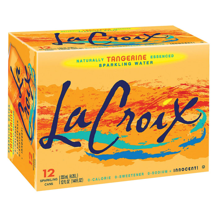 Lacroix Sparkling Water: Refreshing Tangerine Flavor - 24 Fl Oz (2 Pack)