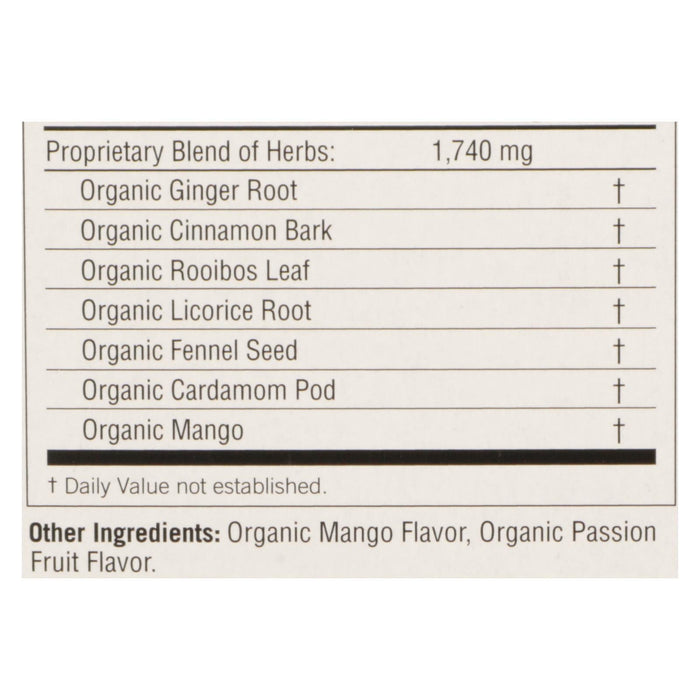 Yogi Tea Organic Mango Ginger Tea Bags for Refreshing and Warming Relief (Pack of 6)