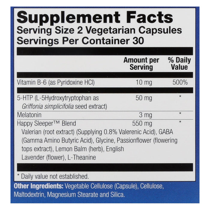 Natural Balance Happy Sleeper Vegetarian Capsules, 60 Count