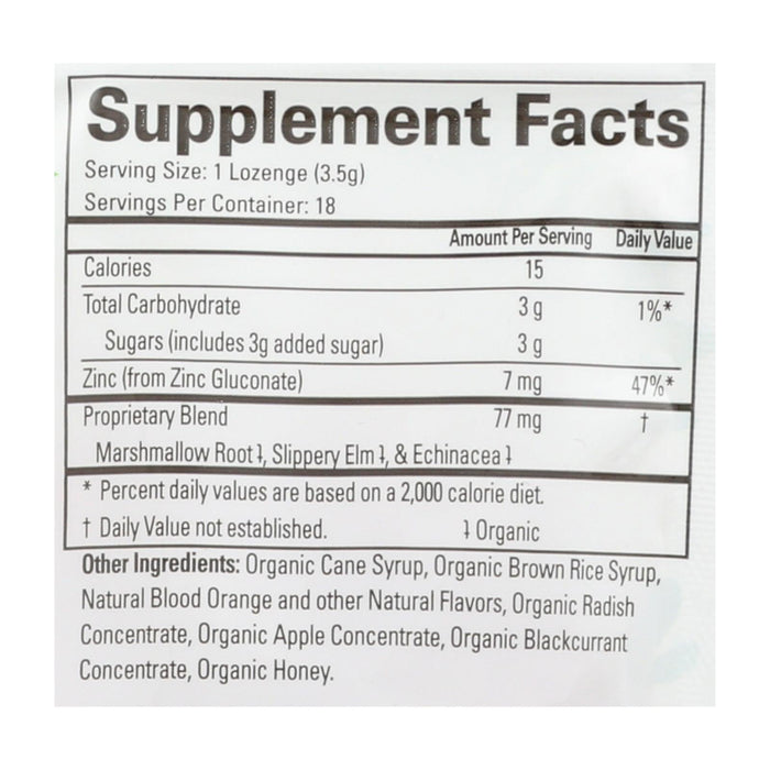 Quantum Research Thera-Zinc Lozenges - Blood Orange, Immune Support Supplement