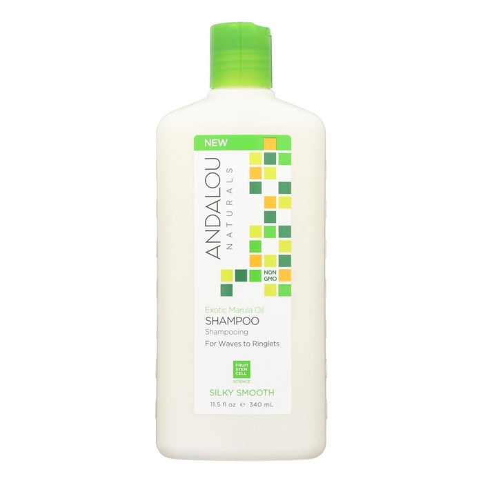 Andalou Naturals Silky Smooth Shampoo with Exotic Marula Oil, 11.5 Fl Oz