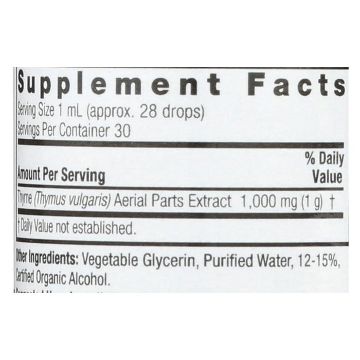 Nature's Answer Thyme Extract Herbal Supplement (1 Oz.)