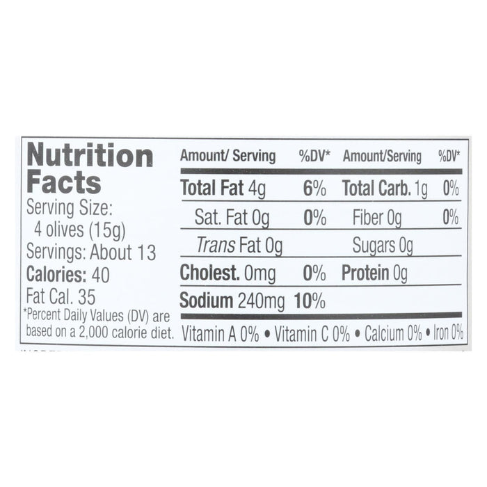 Jeff's Natural Kalamata Olives 7 Oz. Pack of 6