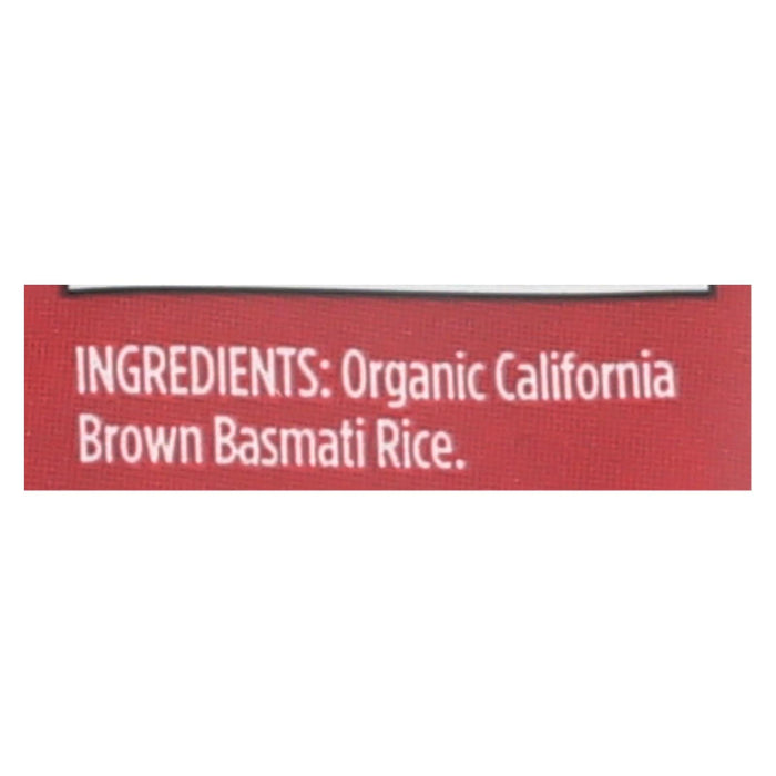 Lundberg Family Farms Organic California Brown Basmati Rice, 6 - 2 lb. Bags