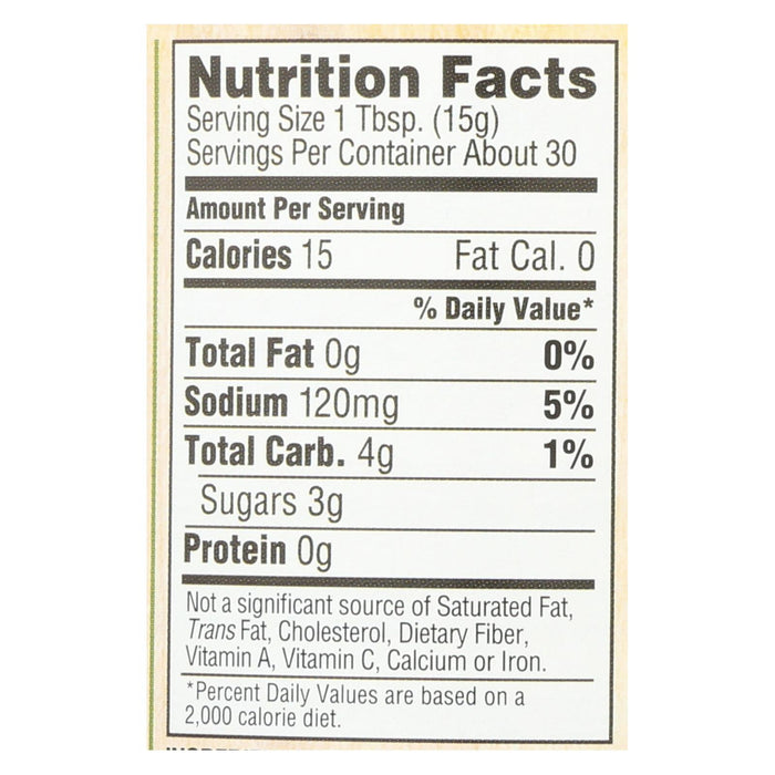 Woodstock Organic Sweet Relish, 16 Oz (Pack of 12)