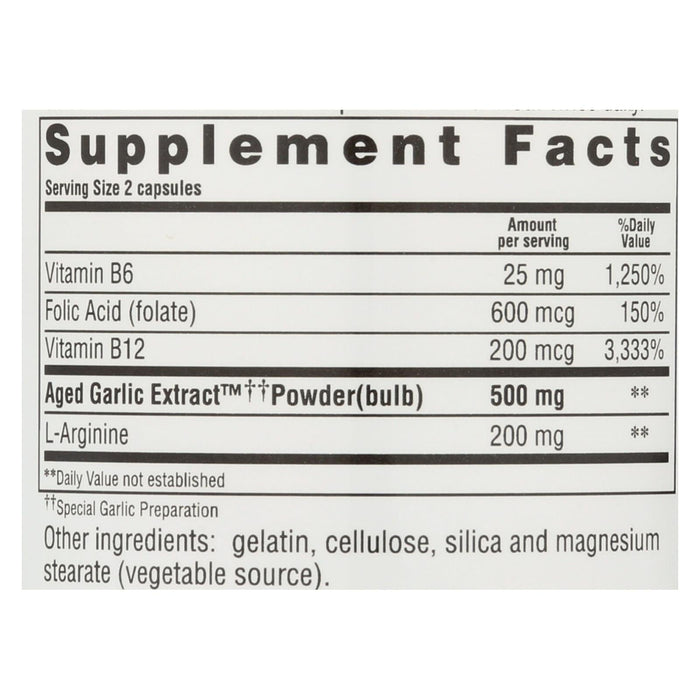 Kyolic Aged Garlic Extract: Heart Health Formula 100 Capsules