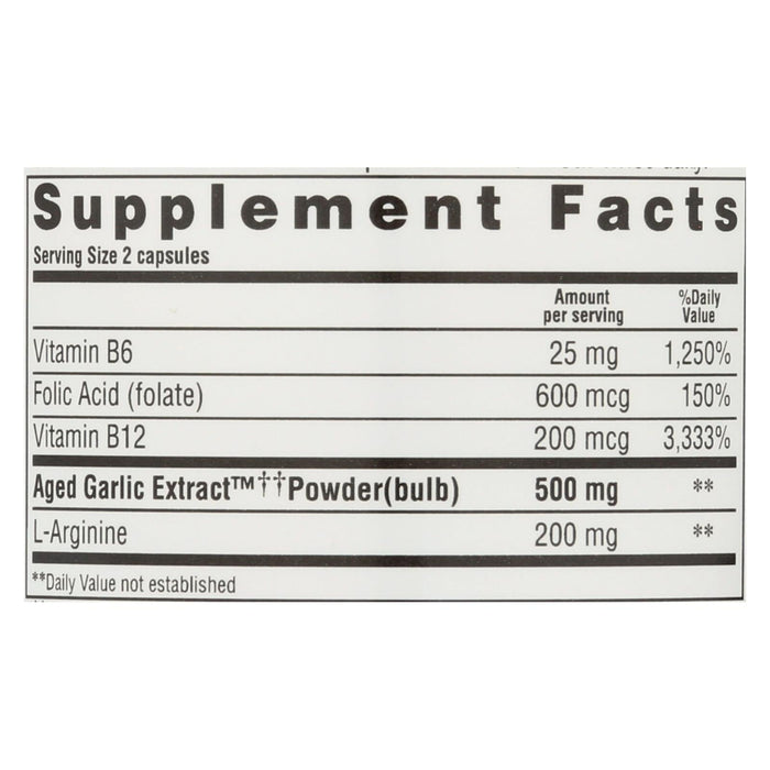 Kyolic Aged Garlic Extract: Heart Health Formula 100 Capsules