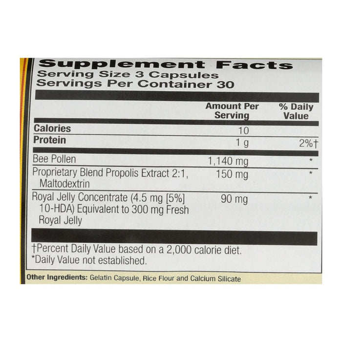 Honey Gardens Bee Pollen, Royal Jelly & Propolis (Pack of 90)