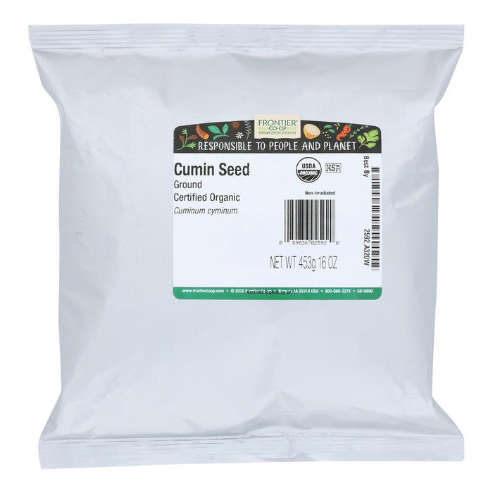 Frontier Herb - Organic  Cumin Seed Powder (1lb) - Bulk Ground Cumin