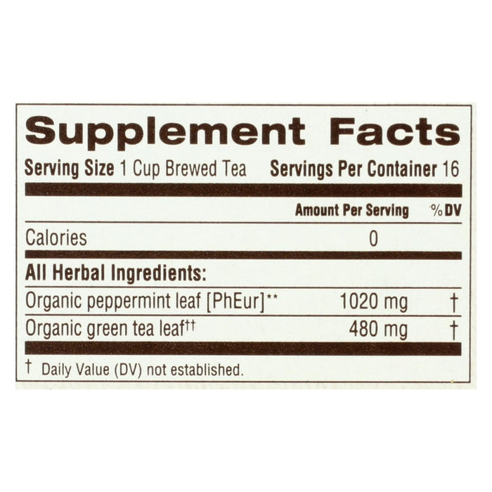 Traditional Medicinals Peppermint Green Tea, 0.85 Oz (Pack of 6)