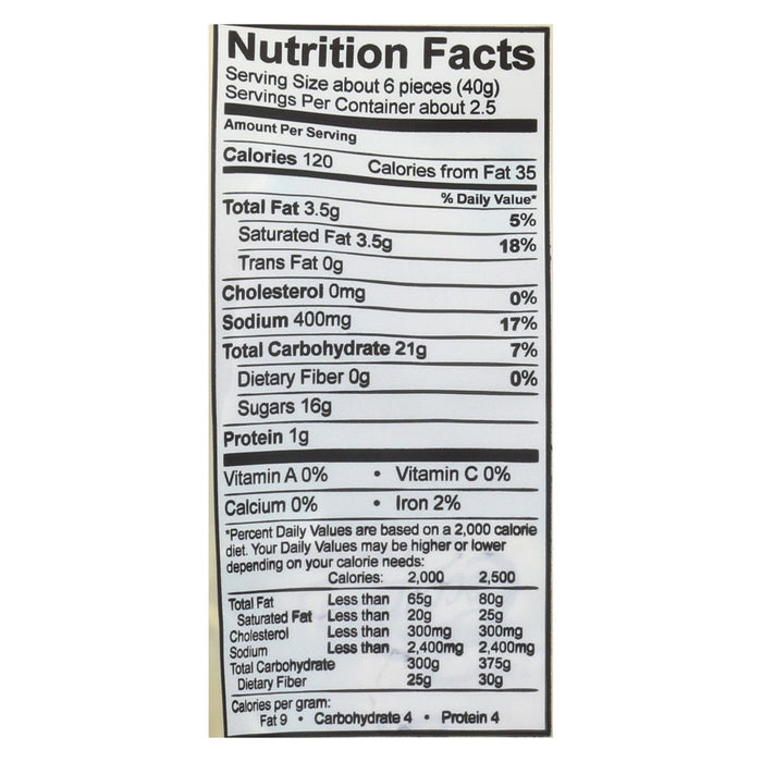 Organic Coconut Milk Salted Caramels - 6/3.5 Oz. Pack