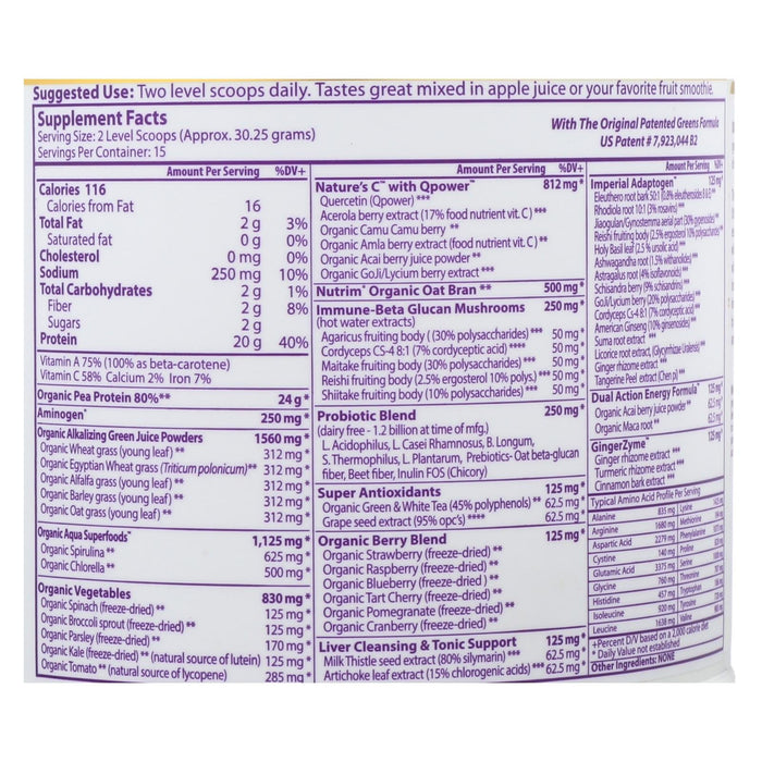 Paradise Herbs ORAC Energy Protein Greens 16 Ounce