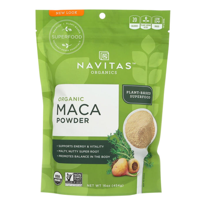 Navitas Naturals Organic Maca Powder, 16 Oz. Pack of 6