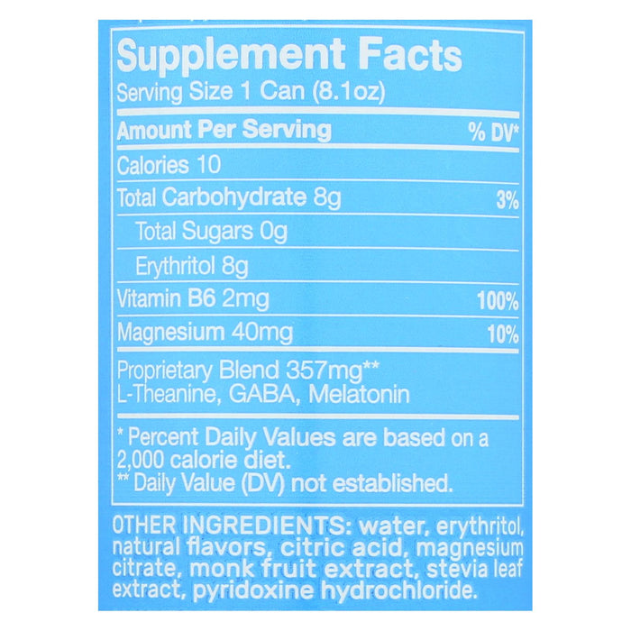 Som Sleep Original Zero Sugar  for Deep Sleep & Relaxation | Pack of 12 - 8.1 Fl Oz