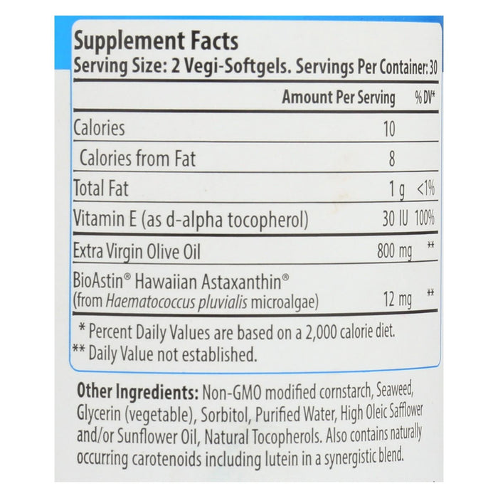 Nutrex Hawaii Bioastin Supreme - 6 mg | 60 Vegetarian Capsules