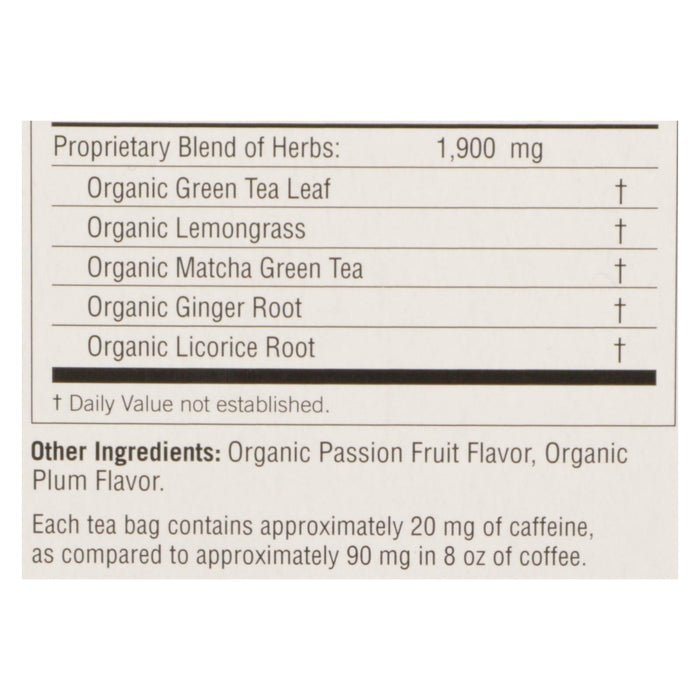 Yogi Tea Organic Green Passionfruit Matcha Tea, 6 Pack (16 Tea Bags)