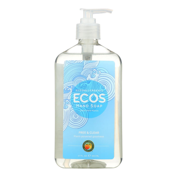 ECOS Free & Clear Plant-Powered Hand Soap (6 Pack, 17 Oz Per Bottle)