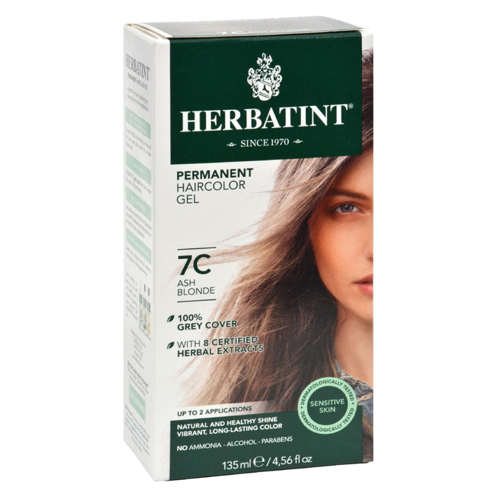 Herbatint Permanent Herbal Hair Color Gel in Ash Blonde (7C - 135ml)