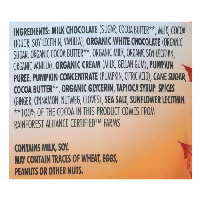 Chocolove Xoxox Pumpkin Spice Milk Chocolate Bites - 8-Count Box - 7.05 Oz