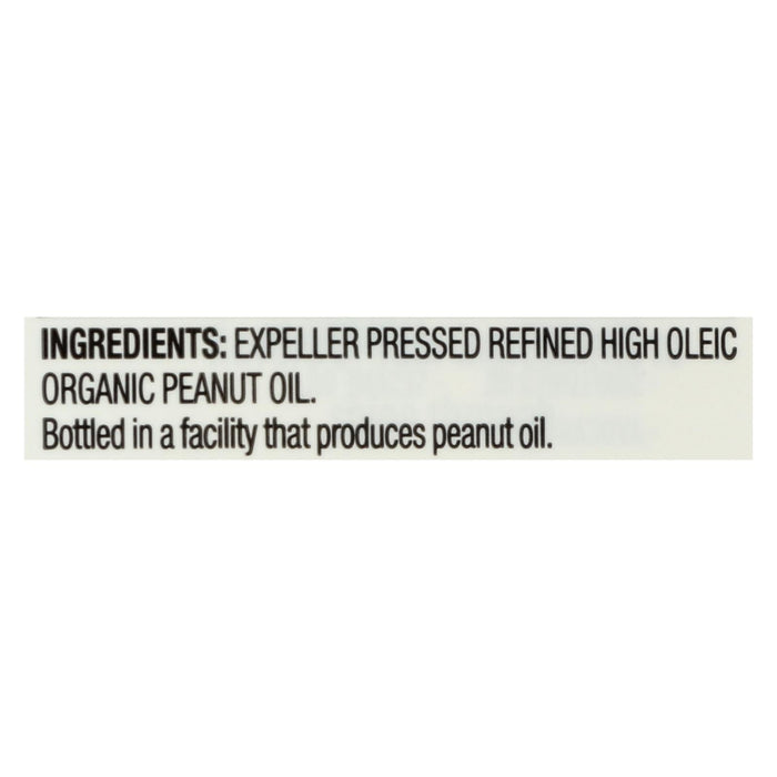 Spectrum Naturals High Heat Refined Organic Peanut Oil, 16 Fl Oz (Pack of 12)