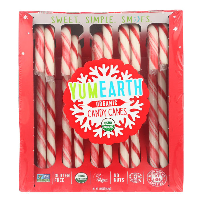 Yumearth Candy Cane Y-Hol (Pack of 12 - 4.94 Oz. Each)