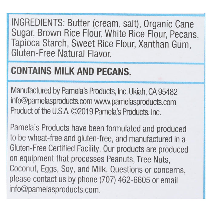 Pamela's Products Gluten-Free Pecan Shortbread Cookies, 6-Pack (6.25 Oz. Each)