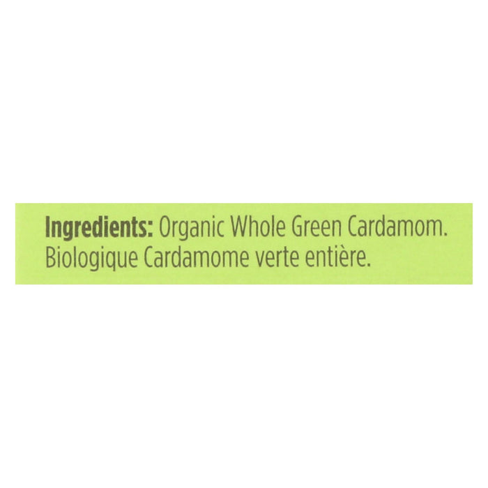 Spicely Organics Organic Cardamom Pods (Pack of 6 - 0.2 Oz.) - Green, Aromatic & Flavorful