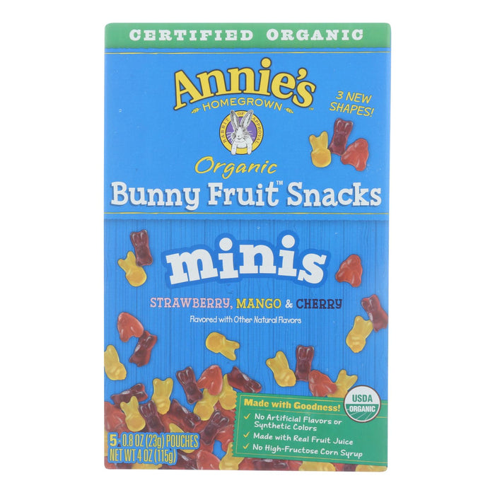 Annie's Bunny Fruit Snacks: Bite-Sized Organic Goodness (Pack of 10, 5 Count)