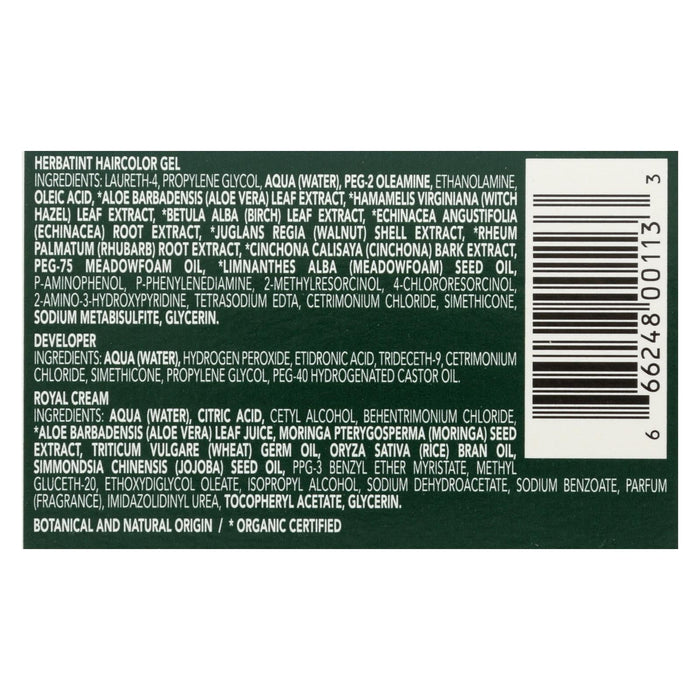 Herbatint Permanent Herbal Hair Colour Gel - 7D Golden Blonde - 135ml