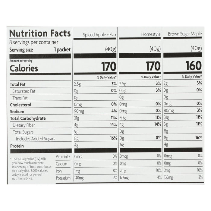 Nature's Path Organic Instant Hot Oatmeal Variety Pack (Pack of 6 - 11.3 Oz. Each)