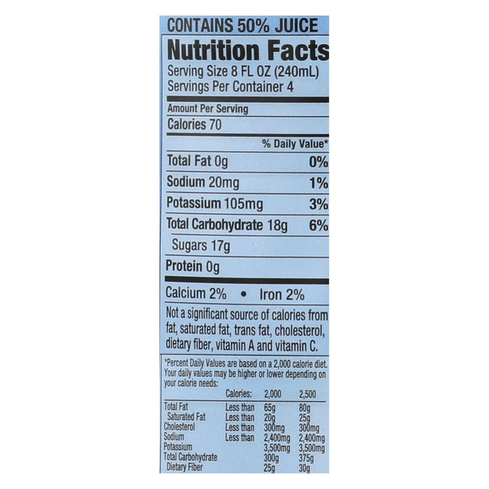 Rw Knudsen Petrecharge Grape Juice - Immunity Boosting, High Antioxidants (Pack of 6) - 32 Fl Oz.