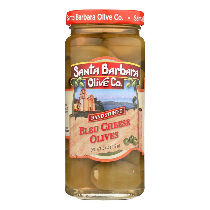Santa Barbara Stuffed Olives - Bleu Cheese, 5 Oz. - Case of 6