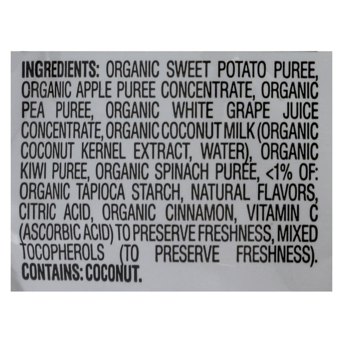 Happy Creamies Organic Apple Spinach Pea Kiwi Bites (Pack of 8, 1 Oz. Each)