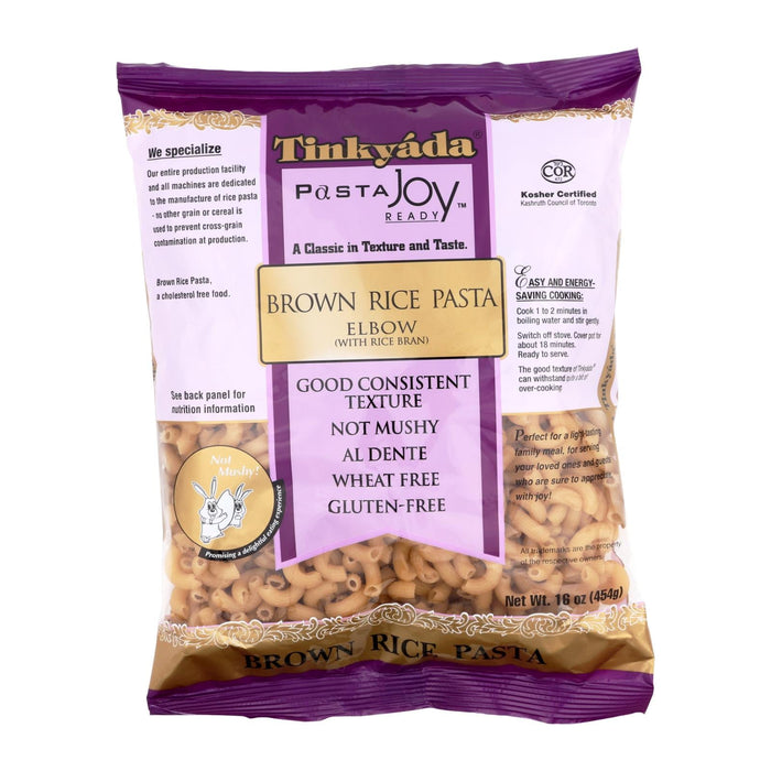 Tinkyada Brown Rice Elbows, 16 Oz. (Pack of 12)