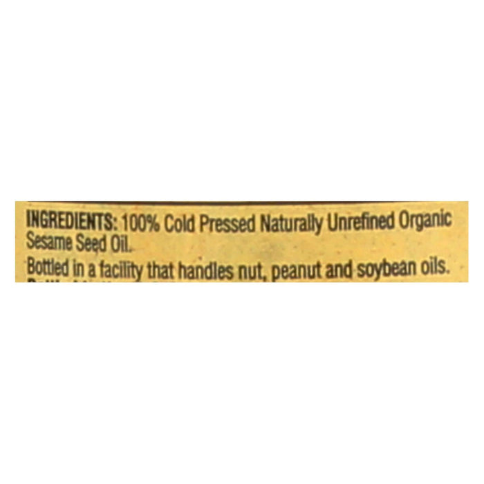 Napa Valley Naturals Organic Cold-Pressed Sesame Oil: Rich, Nutty Flavor (12.7 Fl Oz, Pack of 12)