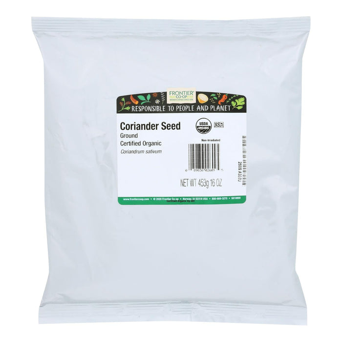 Frontier Herb Organic Ground Coriander Seed, 1lb