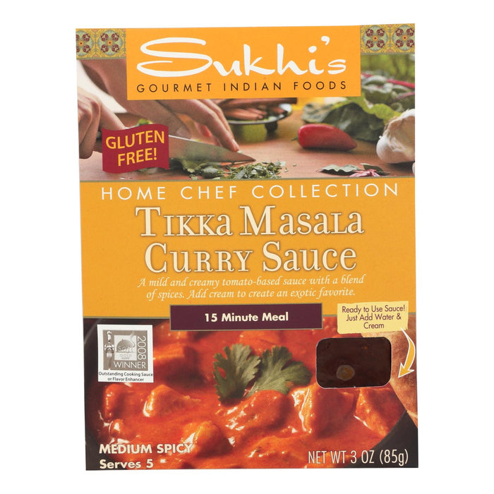 Sukhi's Gourmet Indian Food Tikka Masala Sauce (Pack of 6) - 3 Oz
