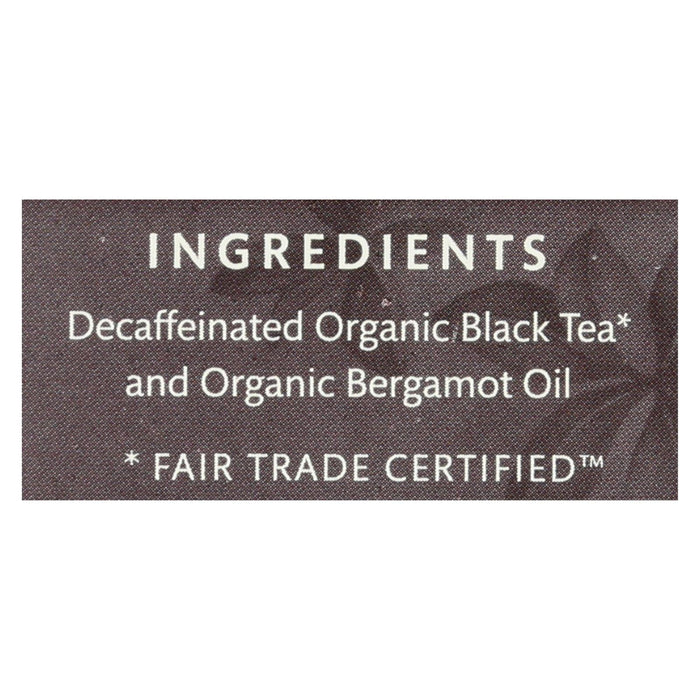 Choice Organic Teas Decaffeinated Earl Grey Tea (Pack of 6 - 16 Bags)