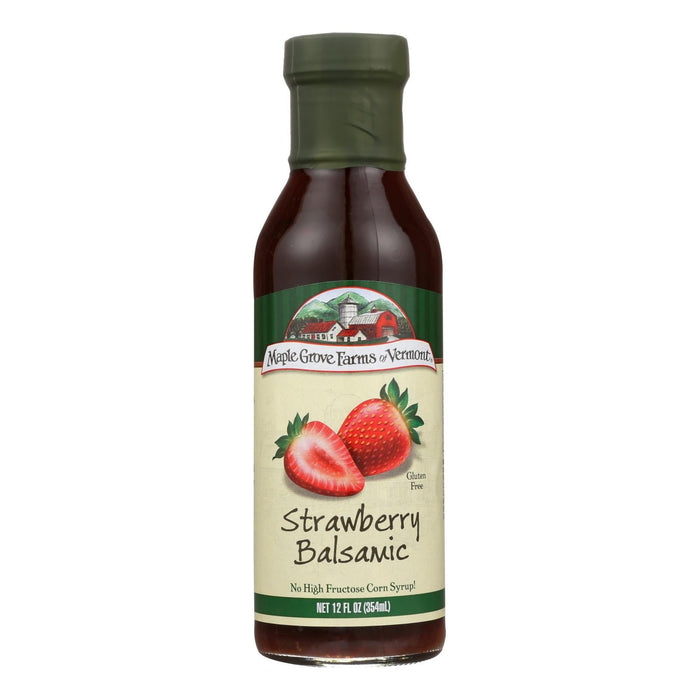 Maple Grove Farms Strawberry Balsamic Salad Dressing (Pack of 6 - 12 Fl Oz)