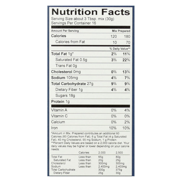 King Arthur Gourmet Brownie Mix, 17 Oz. Pack of 6