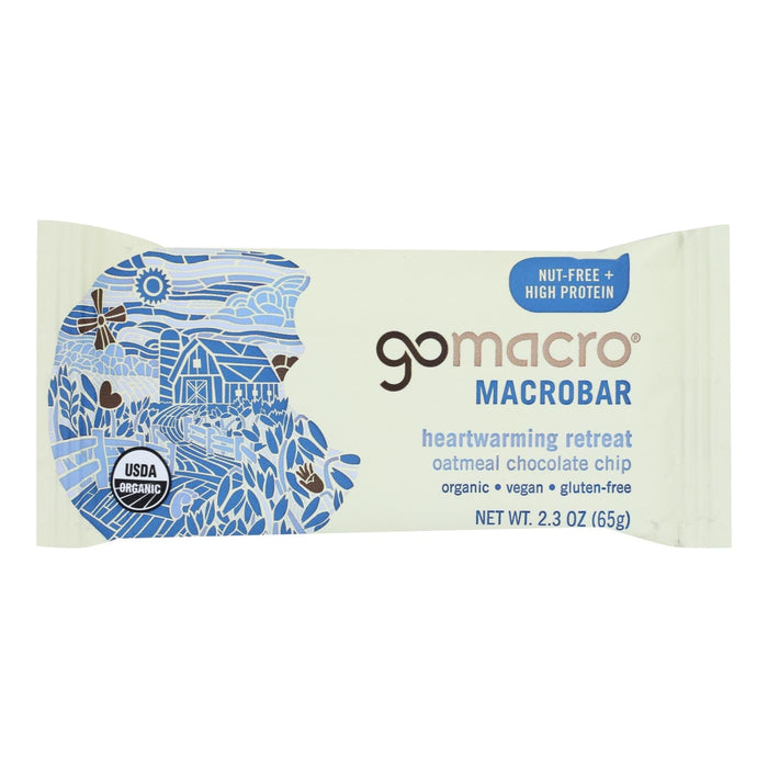 Gomacro Oatmeal Chip bars (Pack of 12) - Wholesome, Plant-based 2.3 Oz. Bars