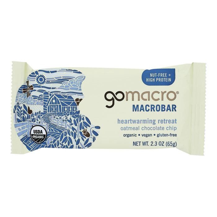 Gomacro Oatmeal Chip bars (Pack of 12) - Wholesome, Plant-based 2.3 Oz. Bars