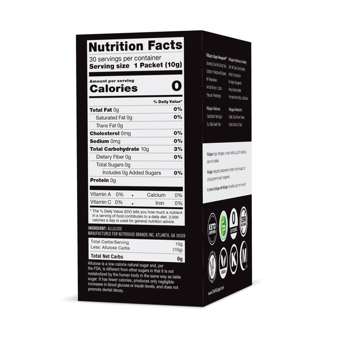 Rxsugar Zero Calorie Sugar (Pack of 6 - 30 Sticks)