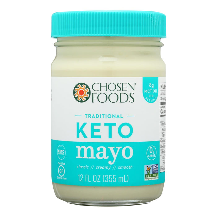 Chosen Foods 12 FL OZ Coconut Oil Mayo (Pack of 6)