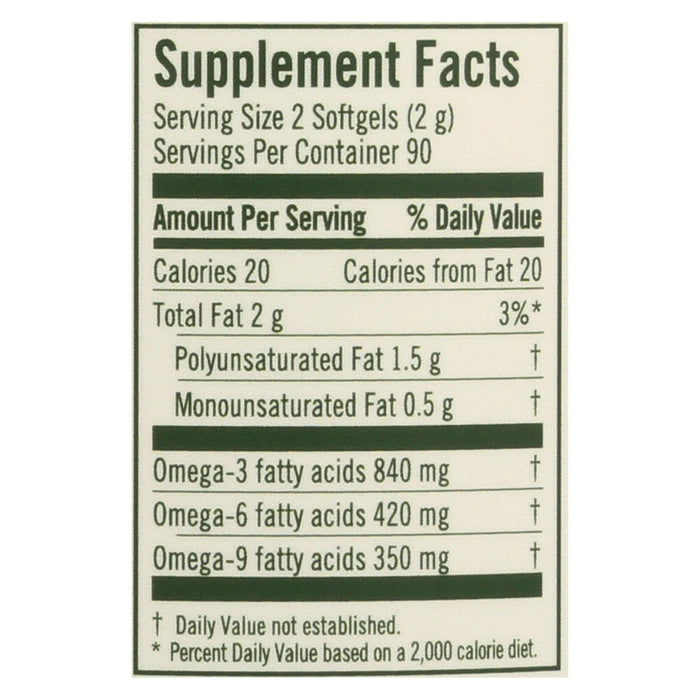 Udo's Oil 369 Blend: Essential Fatty Acid Supplement for Health and Wellness (180 Sgels)