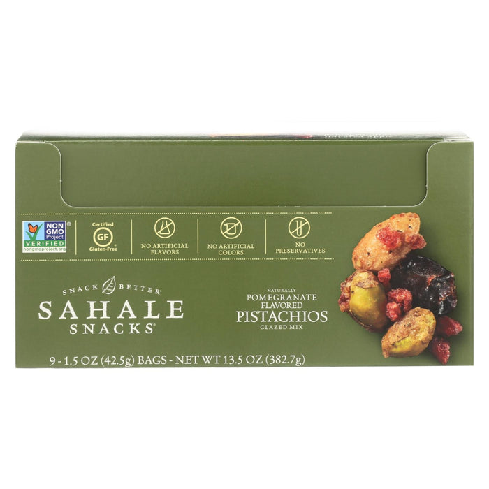 Sahale Glazed Pomegranate Pistachio Mix (Pack of 9 - 1.5 Oz.)