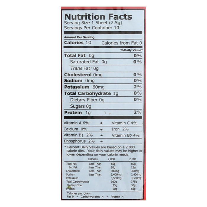 Emerald Cove Pacific Organic  Sushi Nori, Toasted Silver Grade, 60 Sheets (Pack of 6)