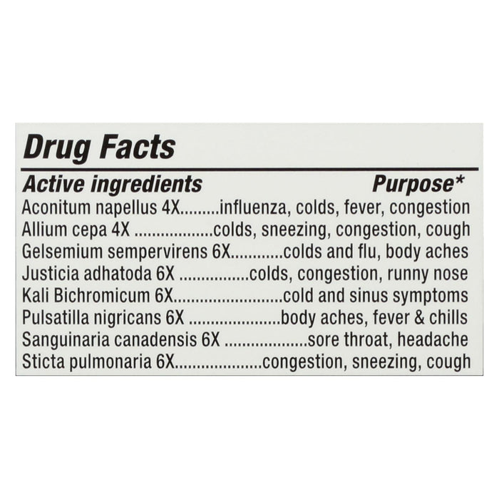 Natrabio Cold and Flu Relief, Non-Drowsy, 60 Tablets