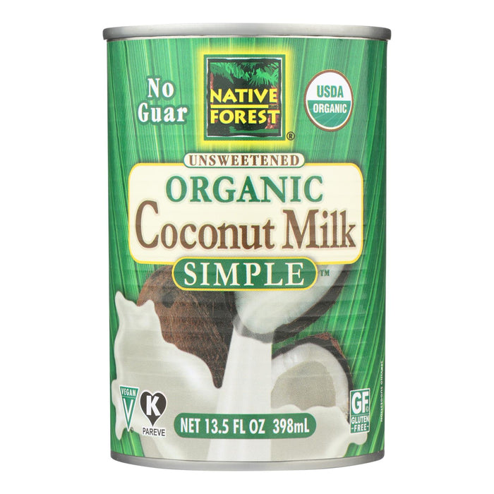 Native Forest Organic Coconut Milk - Pure & Simple - 13.5 Fl Oz (Pack of 12)