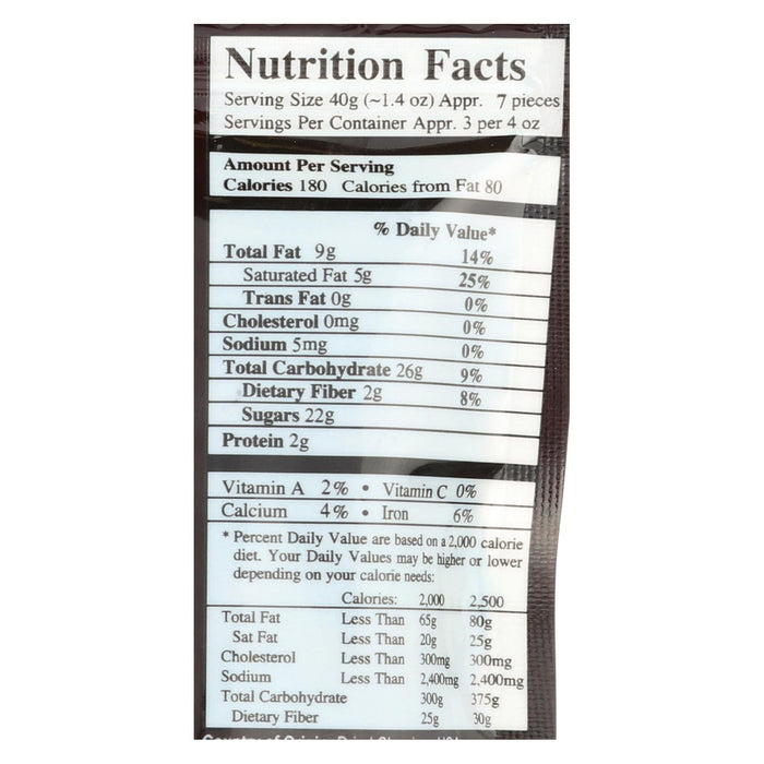 Next Organics Dark Chocolate Coconut (Pack of 6) - Organic - 4 Oz.